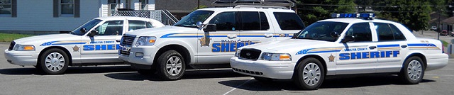 Webster County sheriff cars.